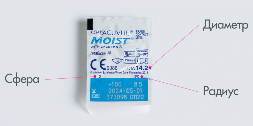 Acuvue 1-day moist (180 линз)
